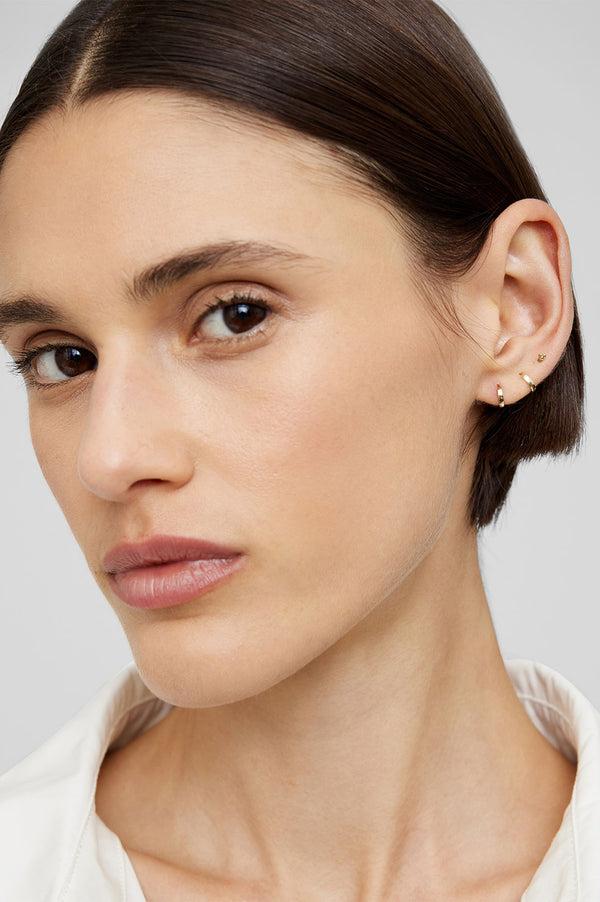 Anissa Kermiche Mini Hoop Earring - 14k Gold