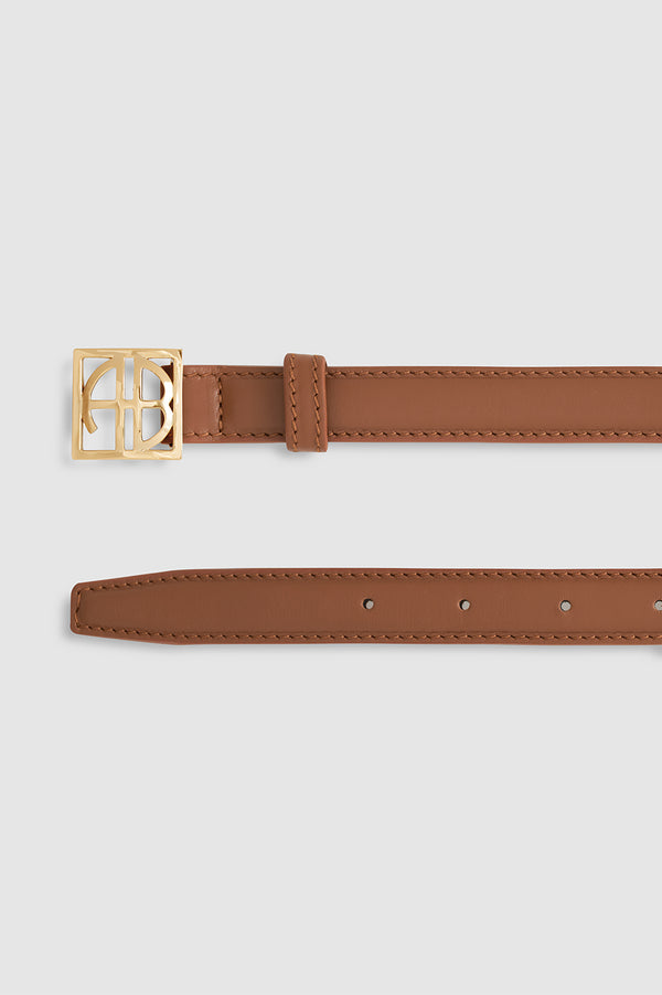 Anissa Kermiche Monogram Belt - Cognac