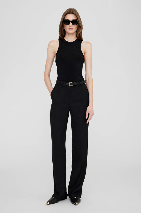 Anissa Kermiche Nicola Belt - Black With Gold