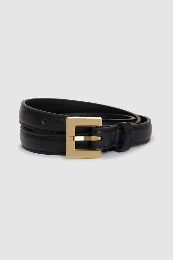 Anissa Kermiche Nicola Belt - Black With Gold