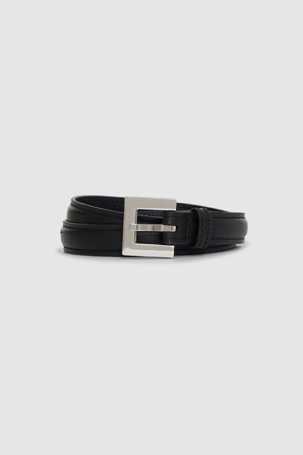 Anissa Kermiche Nicola Belt - Black With Silver