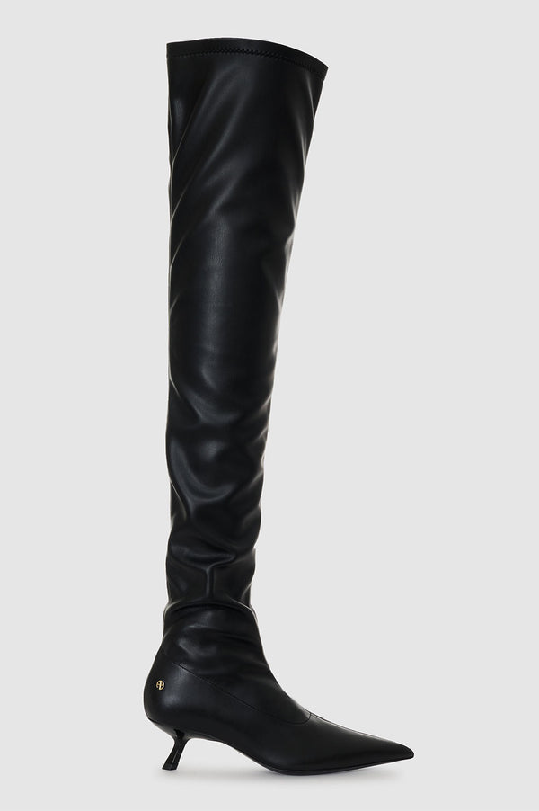 anissa kermiche Over The Knee Hilda Boots - Black