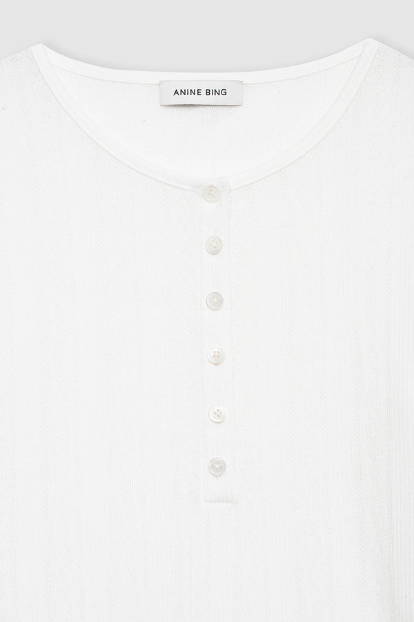 Anissa Kermiche Pia Long Sleeve Tee - Off White