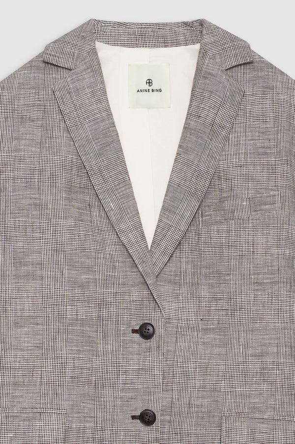 Anissa Kermiche Quinn Blazer - Brown Plaid