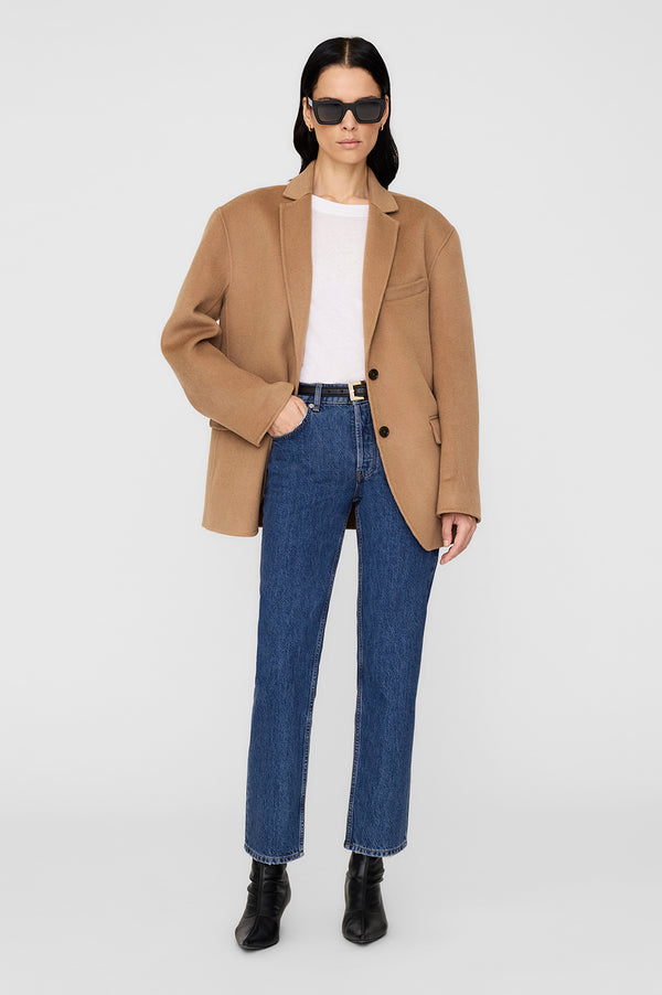 anissa kermiche Quinn Blazer - Camel Cashmere Blend