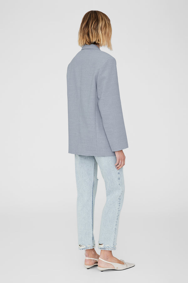Anissa Kermiche Quinn Blazer - Steel Blue