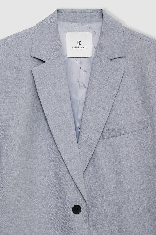 Anissa Kermiche Quinn Blazer - Steel Blue