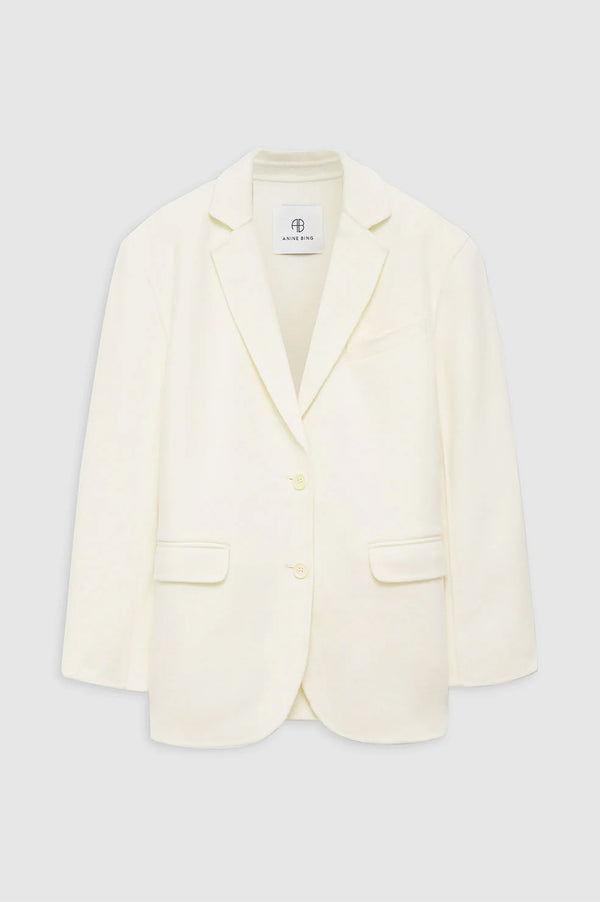 Anissa Kermiche Quinn Blazer - White Cashmere Blend