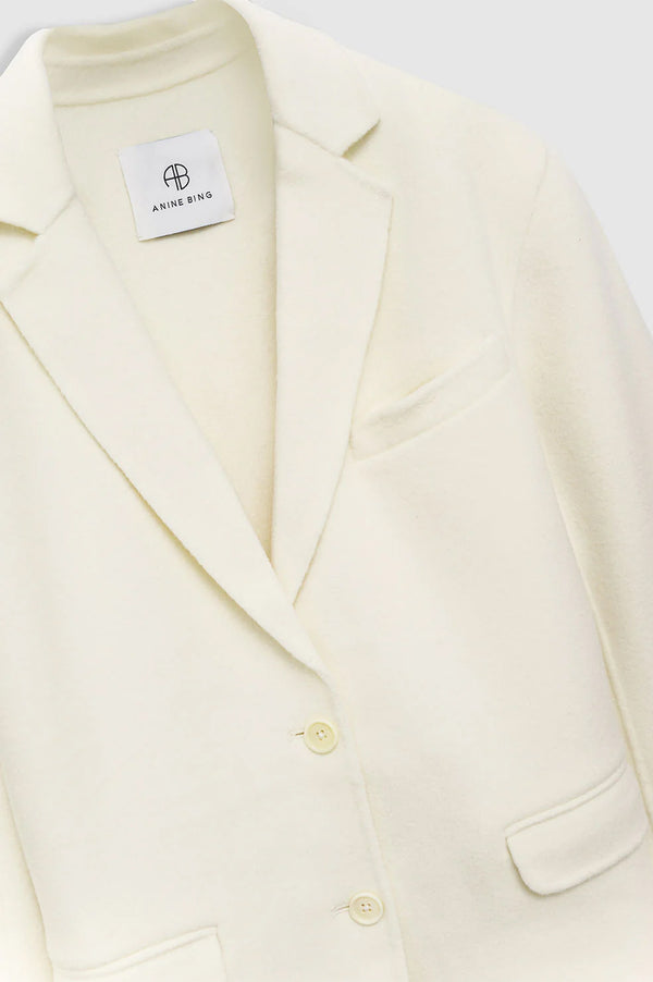 Anissa Kermiche Quinn Blazer - White Cashmere Blend