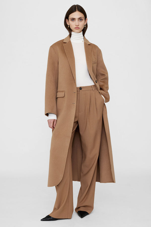 anissa kermiche Quinn Coat - Camel Cashmere Blend