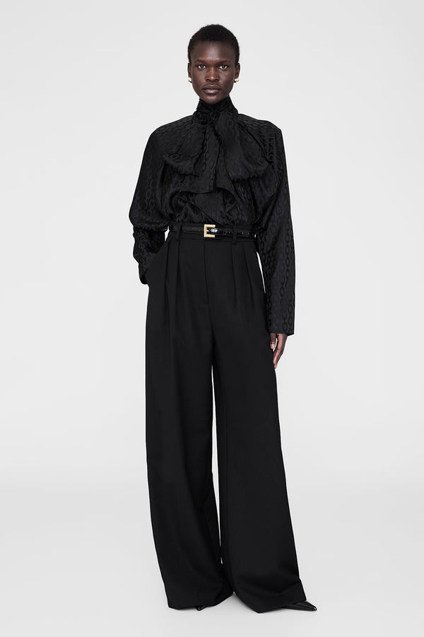 anissa kermiche Rachel Top - Black Link