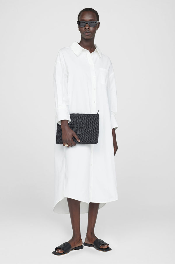 Anissa Kermiche Ria Slides - Black Monogram