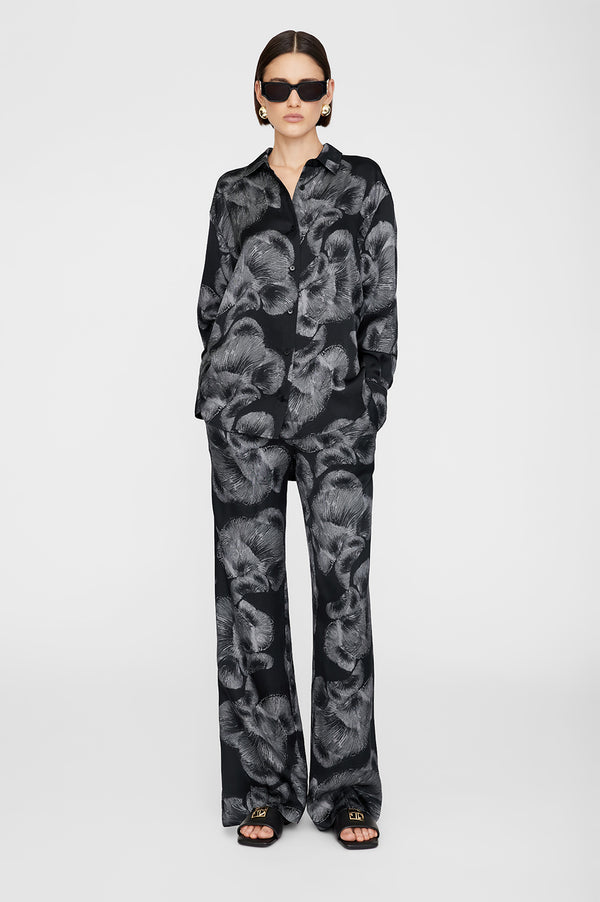 Anissa Kermiche Ria Slides Monogram - Black