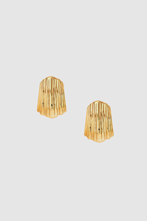 anissa kermiche Ribbed Earrings - Gold