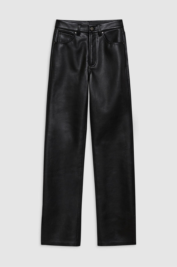 Anissa Kermiche Roy Pant - Black Recycled Leather