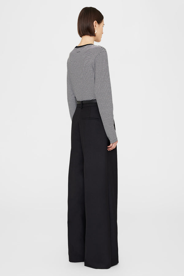 Anissa Kermiche Rylan Tee - Black And White Stripe