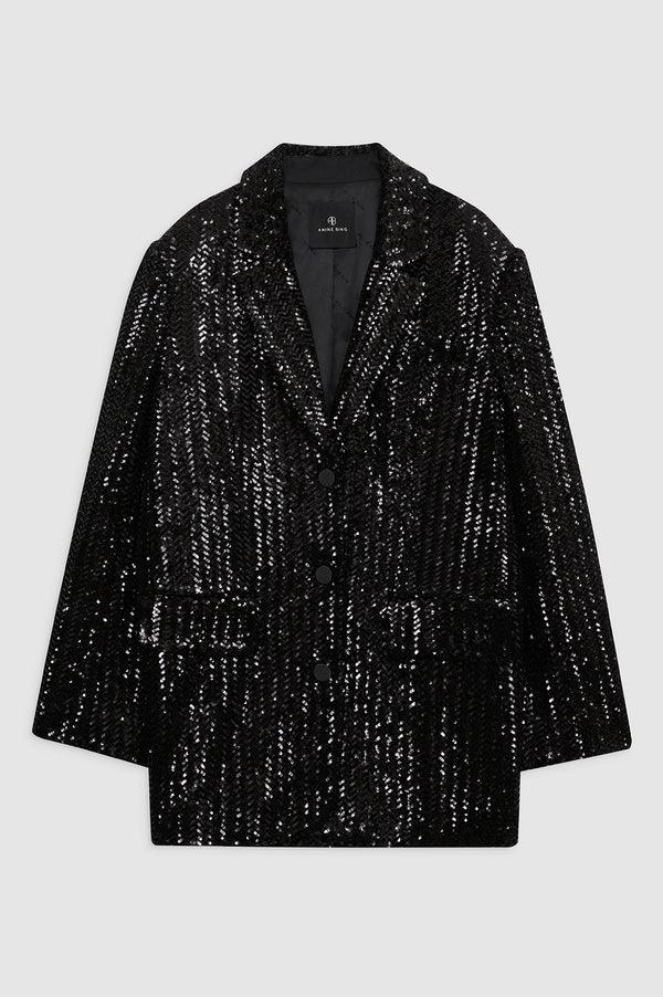 Anissa Kermiche Sara Blazer - Black Sequin