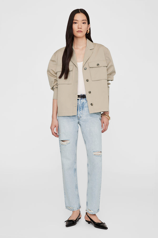 anissa kermiche Sawyer Shirt Jacket - Oatmeal