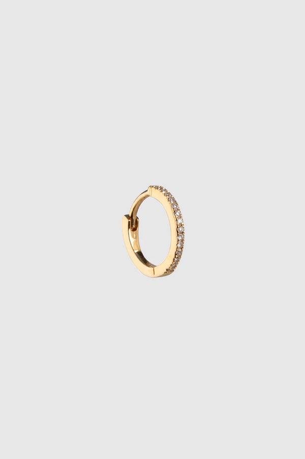anissa kermiche Small Diamond Hoop - 14k Gold
