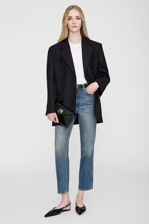 Anissa Kermiche Small Elly Clutch - Black Embossed