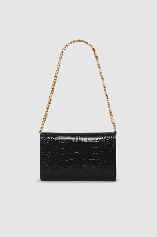 Anissa Kermiche Small Elly Clutch - Black Embossed