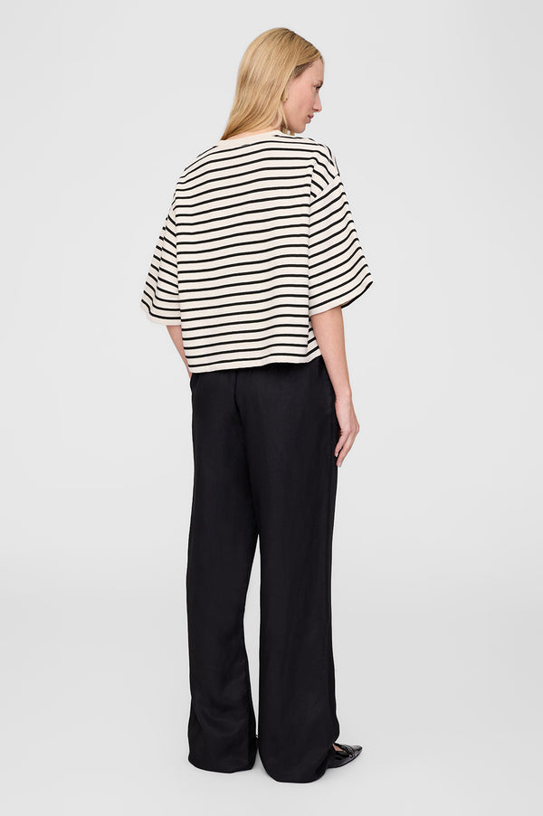 Anissa Kermiche Soto Pant - Black Linen Blend