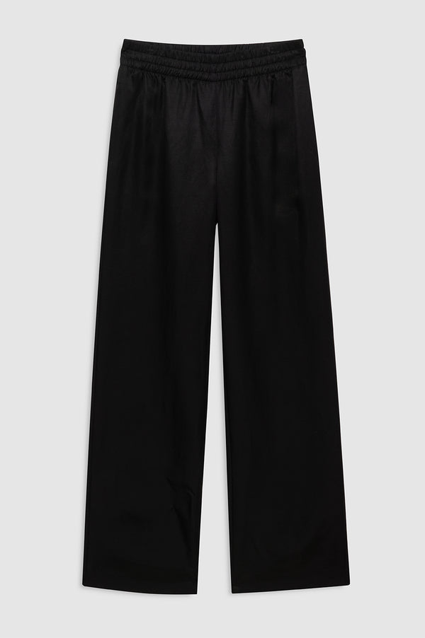 Anissa Kermiche Soto Pant - Black Linen Blend
