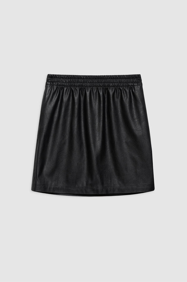 Anissa Kermiche Soto Skirt - Black Vegan Leather