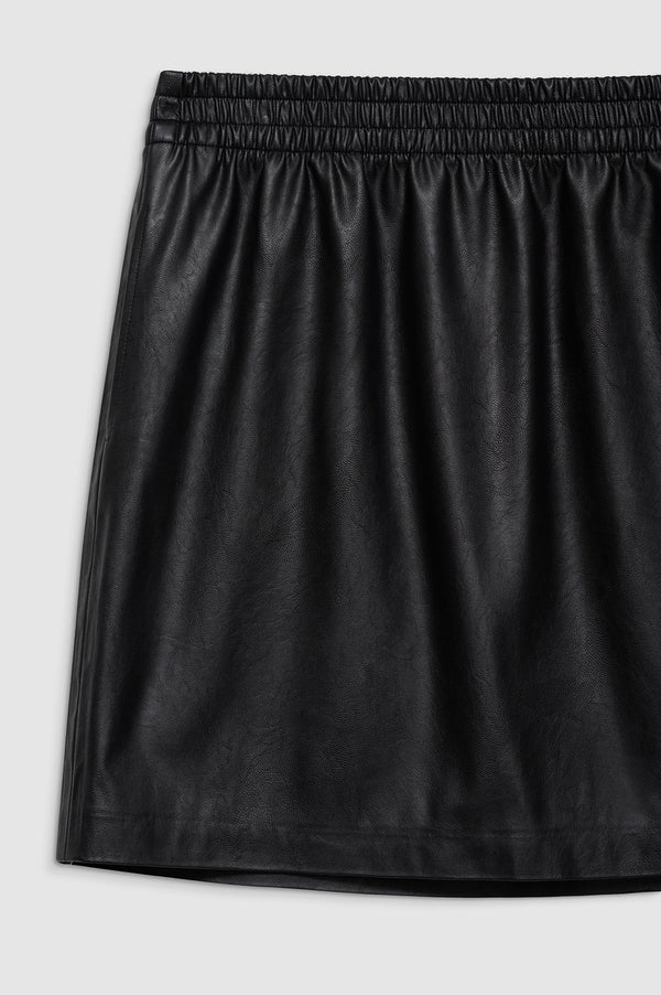 Anissa Kermiche Soto Skirt - Black Vegan Leather
