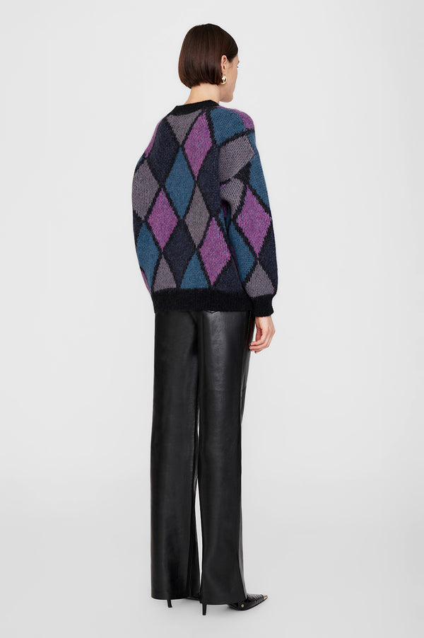 Anissa Kermiche Sydney Crew Sweater - Multi Diamond