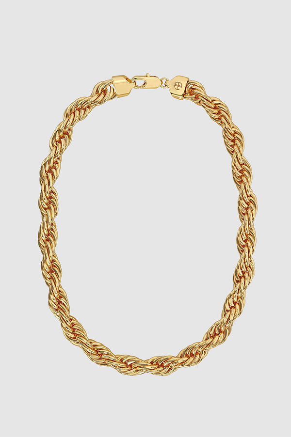 anissa kermiche Twist Rope Necklace - Gold