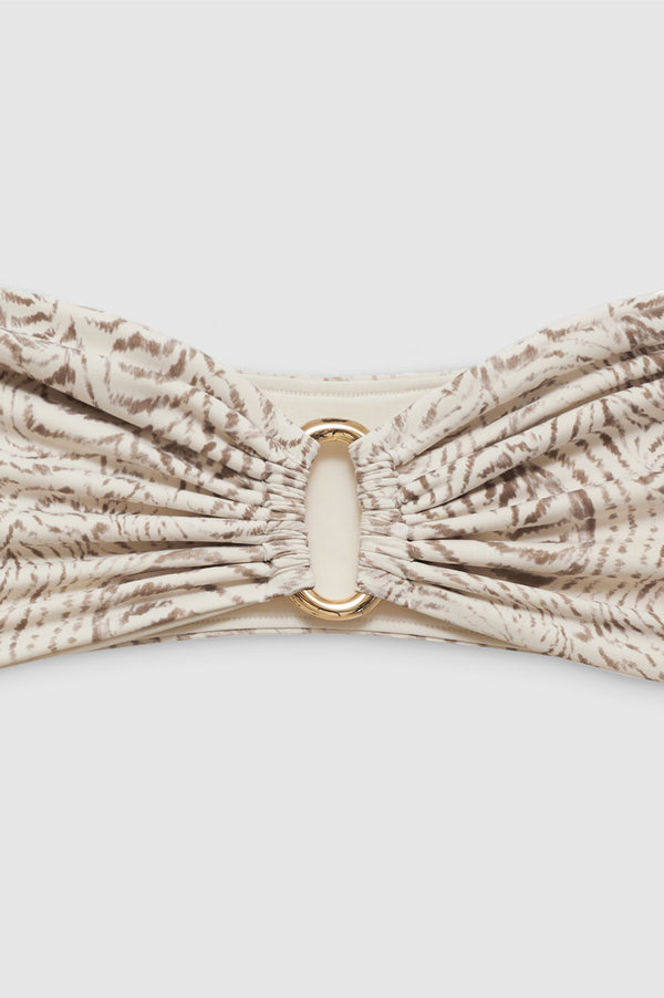 Anissa Kermiche Viv Bikini Top - Sand Seashell Print