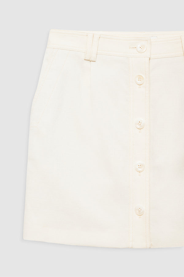 Anissa Kermiche Zaire Mini Skirt - Cream