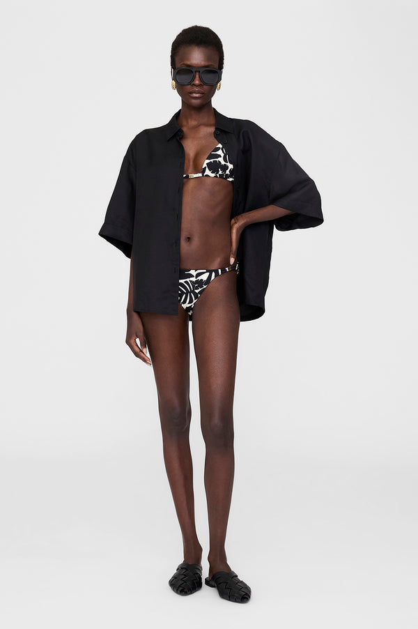 Anissa Kermiche Bellamy Bikini Bottom - Black Bird Of Paradise