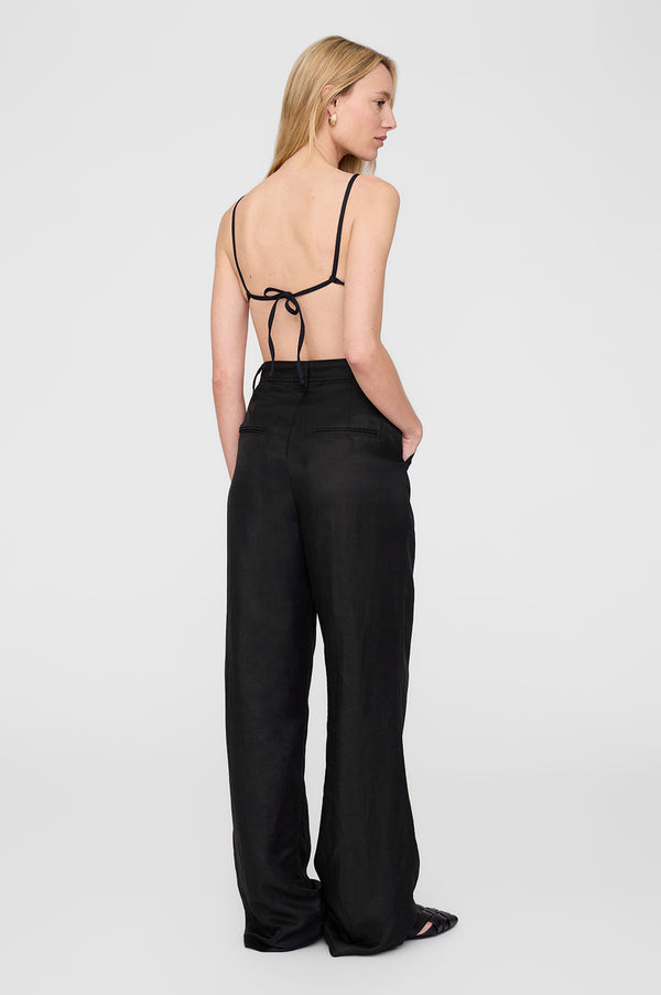 Anissa Kermiche Bellamy Bikini Top - Black And White Stripe