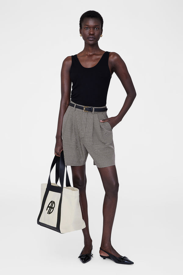 Anissa Kermiche Cara Tote - Natural Canvas With Black