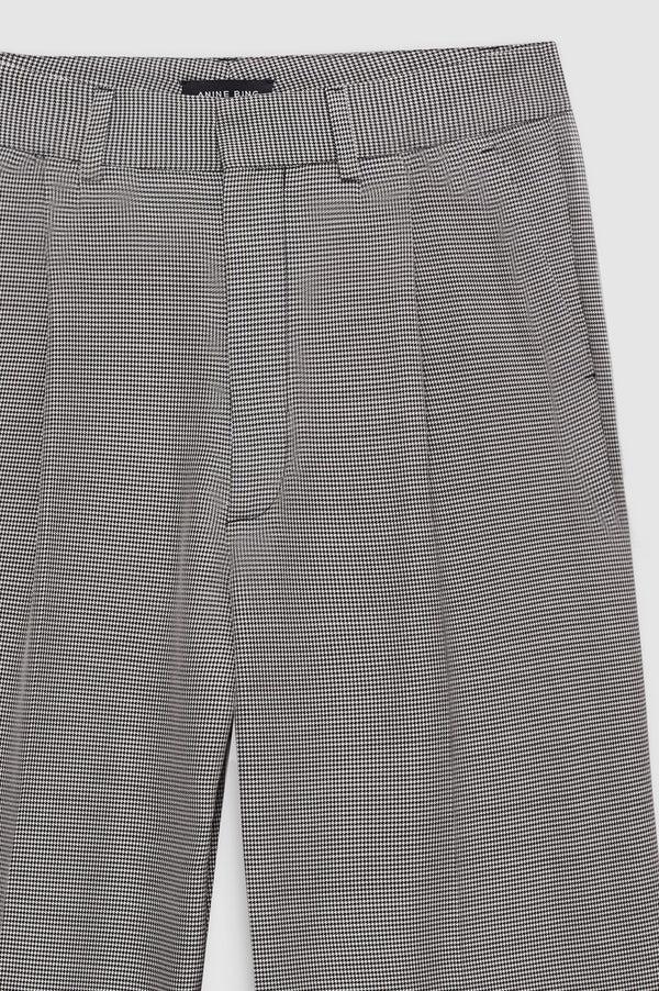 Anissa Kermiche Carrie Pant - Black And White Mini Houndstooth
