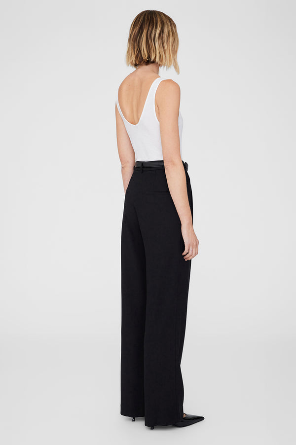 Anissa Kermiche Carrie Pant In Black Twill | ANINE BING
