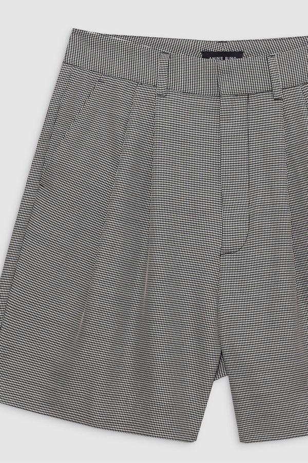 Anissa Kermiche Carrie Short - Black And White Mini Houndstooth