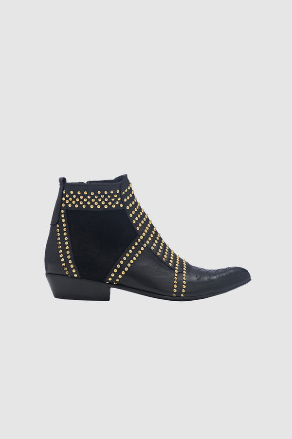anissa kermiche Charlie Boots with Gold Studs | ANINE BING