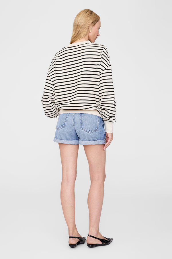 Anissa Kermiche Dean Sweatshirt - Black Stripe French Terry