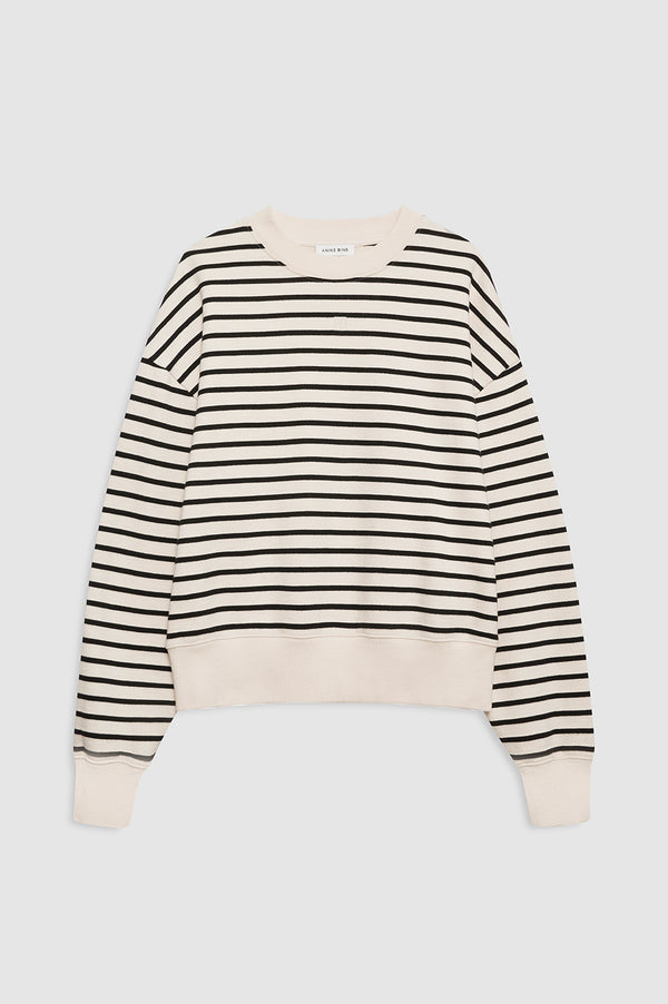 Anissa Kermiche Dean Sweatshirt - Black Stripe French Terry