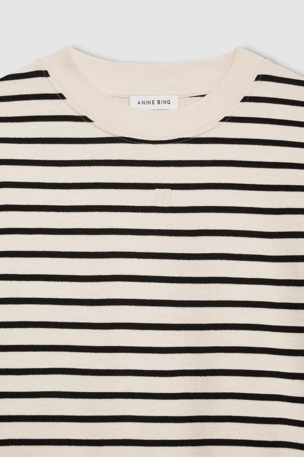 Anissa Kermiche Dean Sweatshirt - Black Stripe French Terry
