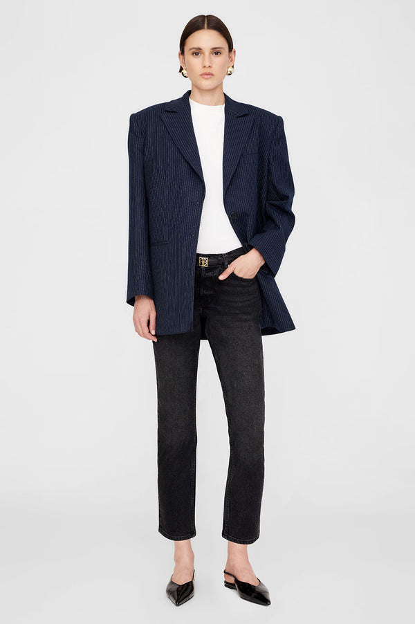 Anissa Kermiche Elena Slingback Flats - High-Shine Black