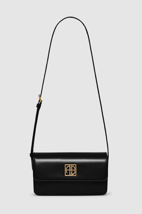 anissa kermiche Elly Crossbody Bag - High-Shine Black