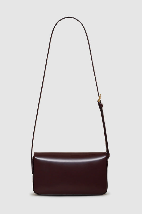 Anissa Kermiche Elly Crossbody Bag - High-Shine Burgundy