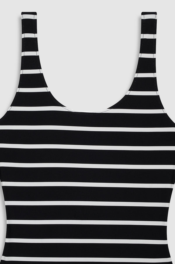Anissa Kermiche Jace One Piece - Black And White Stripe