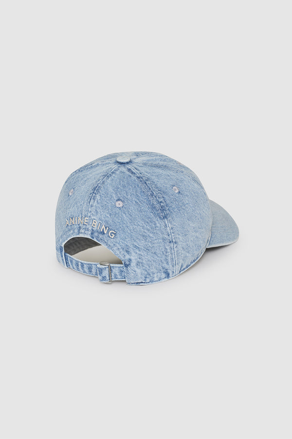 Anissa Kermiche Jeremy Baseball Cap AB - Bleached Blue Denim