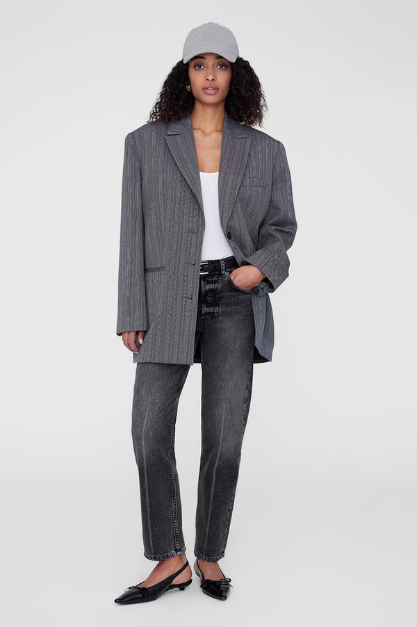 Anissa Kermiche Jeremy Baseball Cap Framed Monogram - Heather Grey