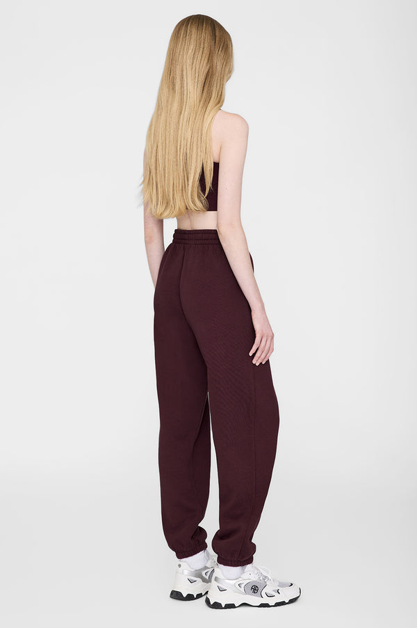 Anissa Kermiche Karter Jogger In Dark Burgundy | ANINE BING
